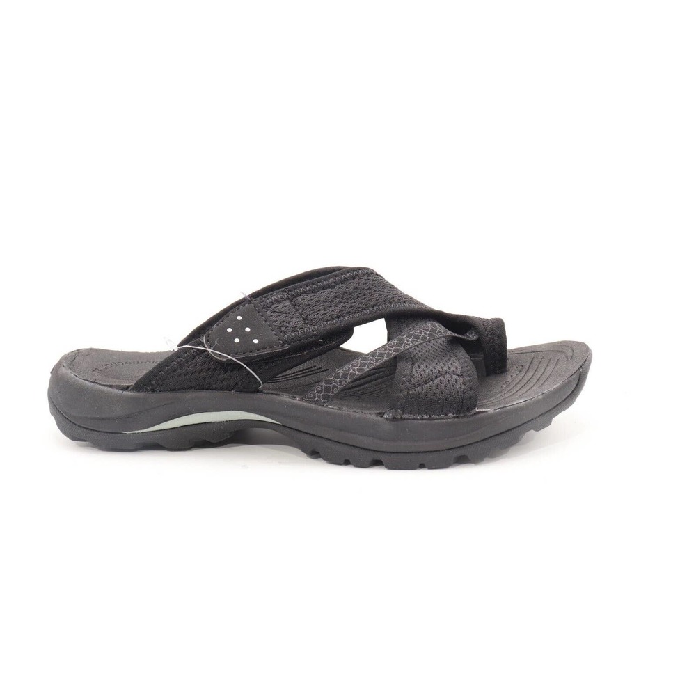 Abeo Daya H20 Sandals Thong Slides Black Women 6 Neutral Footbed ( $ )4428